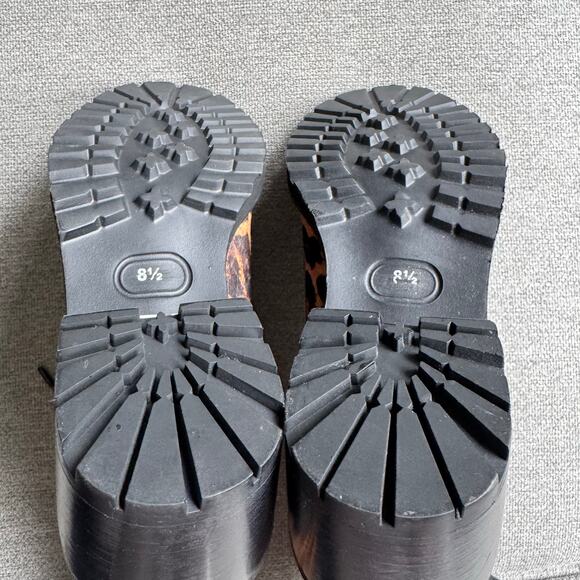 Seychelles Irresistible Leopard Pony Hair Leather Mid-Calf Lace-Up Boots Sz 8.5 - Picture 11 of 12